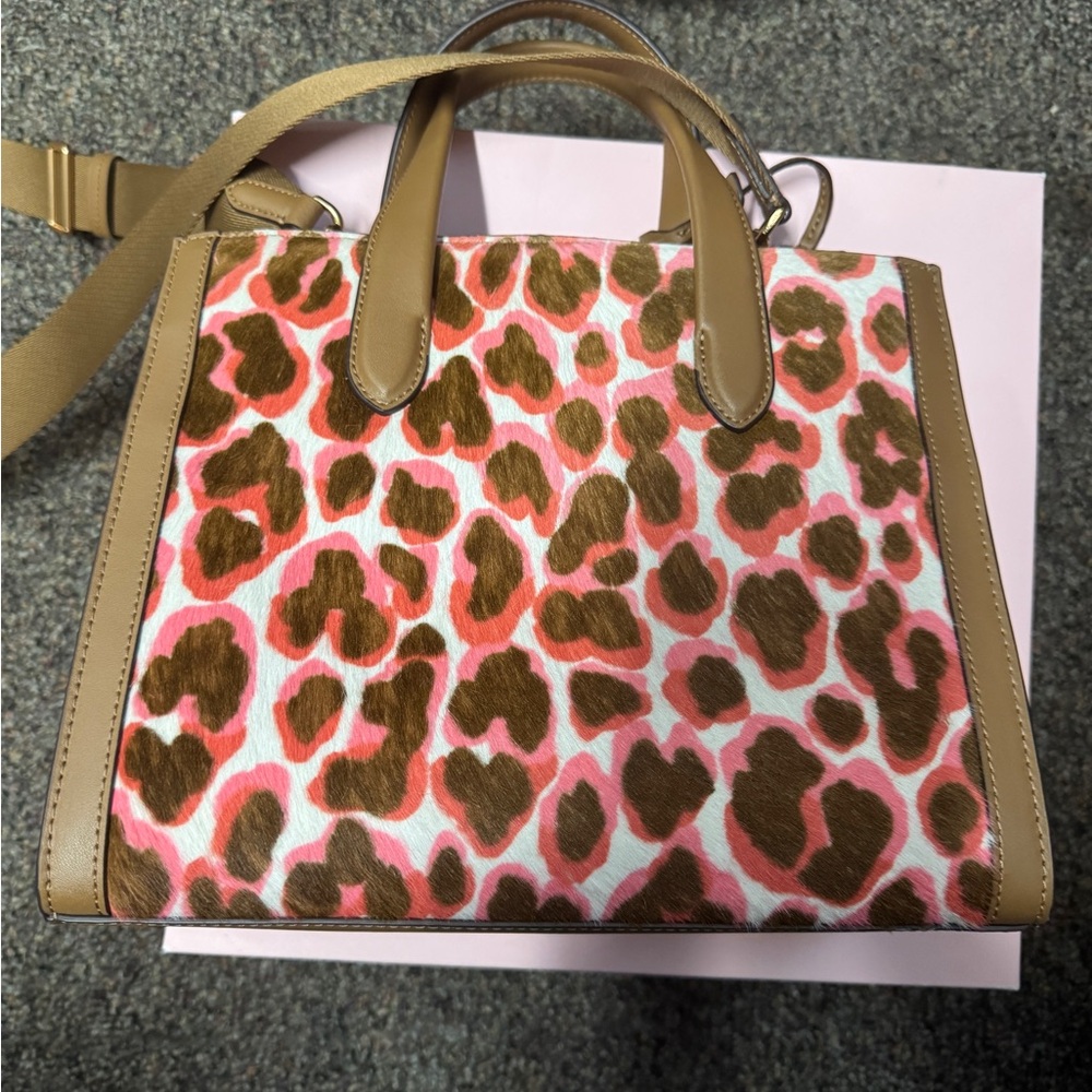 Kate Spade Manhattan Leopard Haircalf Small Tote - Picture 5 of 7
